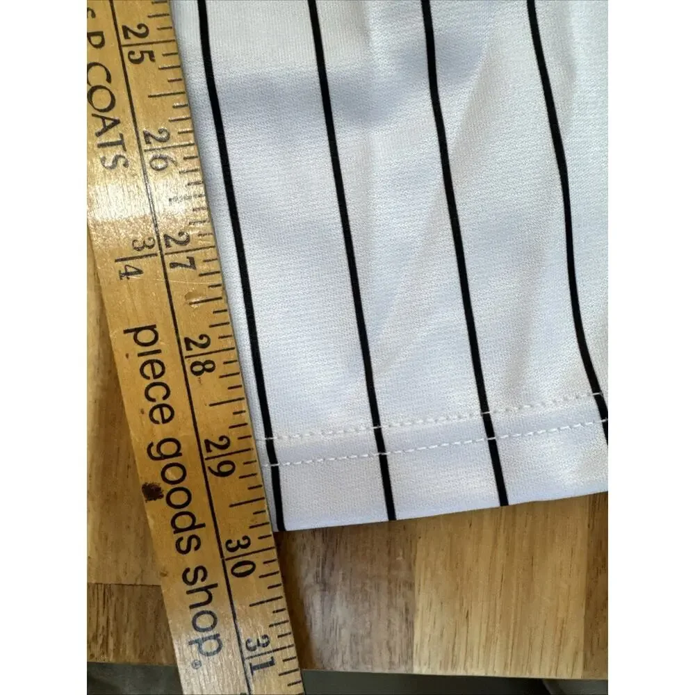 Evosheild Youth XL Baseball Softball Pant White & Black Pin Stripe‎ Straight Cut